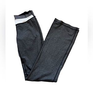 Heathered Grey Crossover Top Stretch Casual Lounge Athletic Wide Leg Pant XS